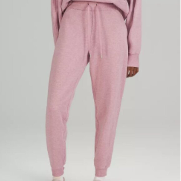 Lululemon Scuba High-Rise Jogger Full Length Heathered Pink Taupe Pink Size 8 - Picture 11 of 11